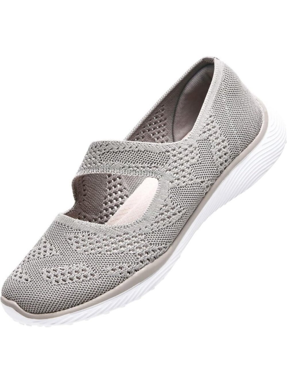 Casual Knit Mary Jane Flats for Women | Comfortable Arch Support Shoes